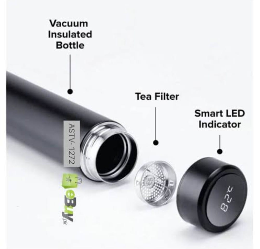 Smart LED Temperature Display Water Bottle Thermos Premium Stainless Steel