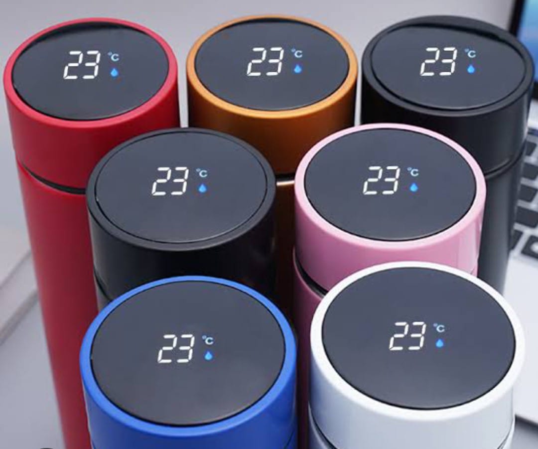 Smart LED Temperature Display Water Bottle Thermos Premium Stainless Steel
