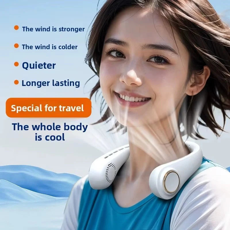 Neck Hanging Fan Portable Rechargeable Fan